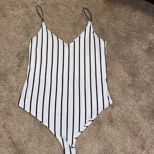 Striped Body Suit